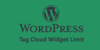 WordPress Tag Cloud Widget Limit